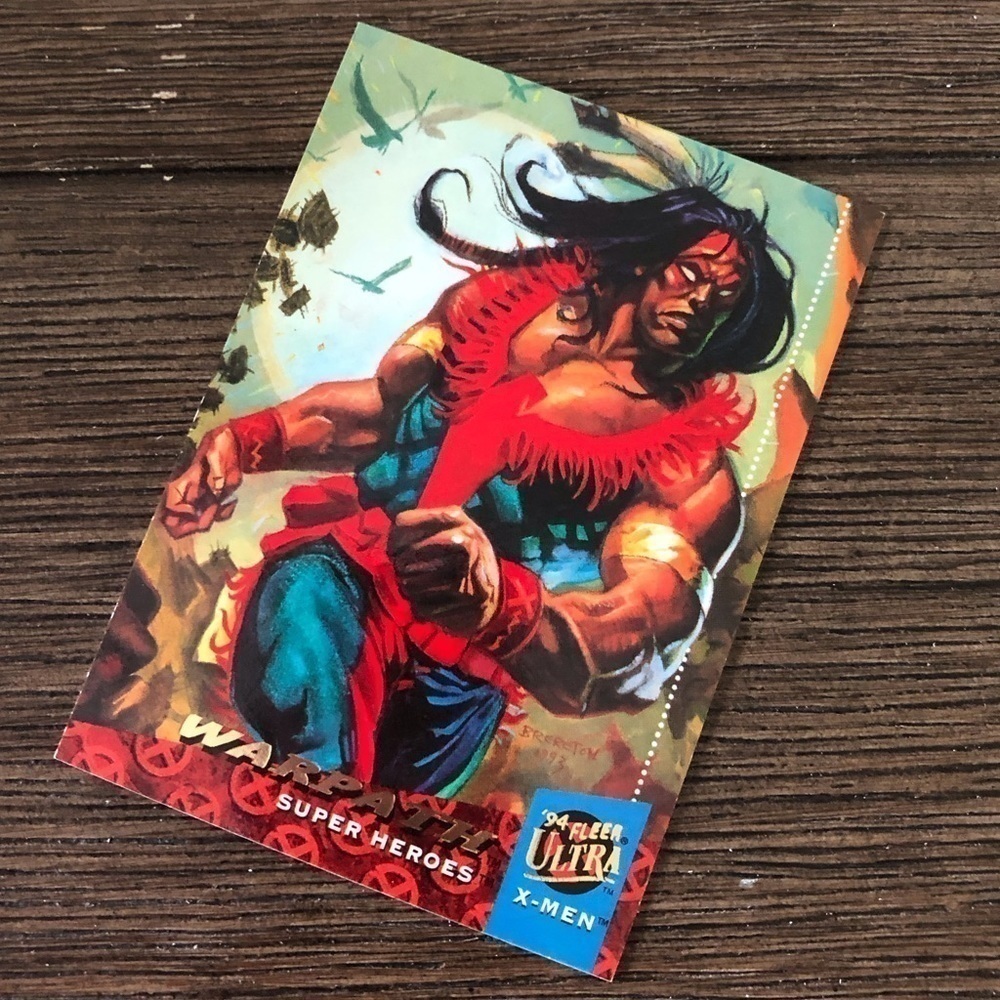 X-men ’94 Fleer Ultra trading card: Warpath (Super Heros) #23